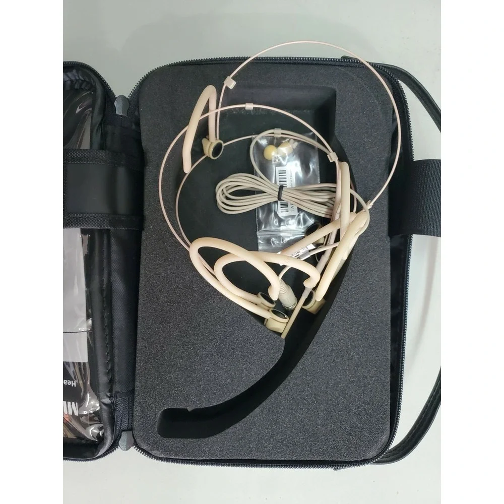 MIPRO MU-23P Headworn Microphone Multiple Headbands &‎ Carry Case EUC!